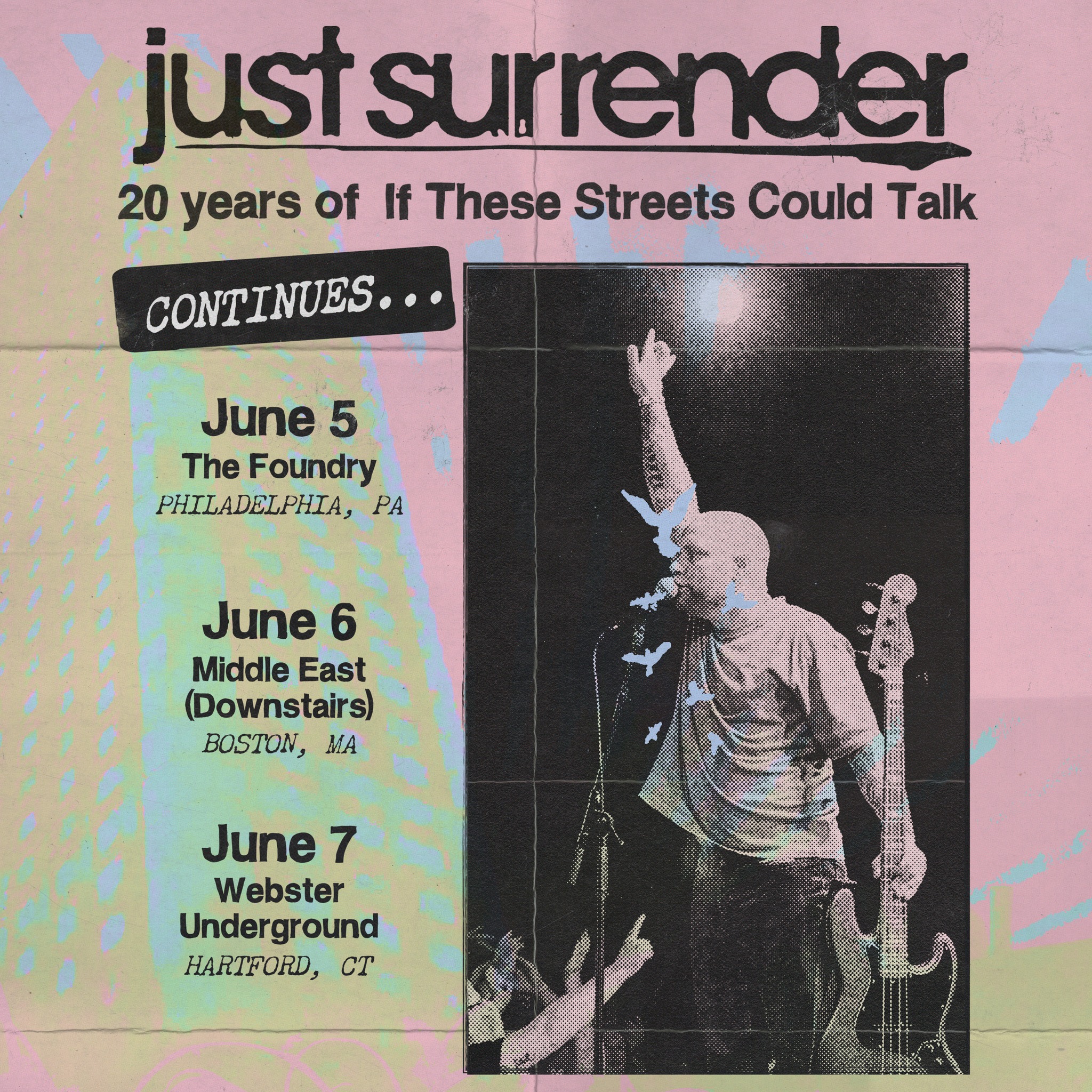 Just Surrender If These Streets Could Talk 20th Anniversary Tour Poster 2026